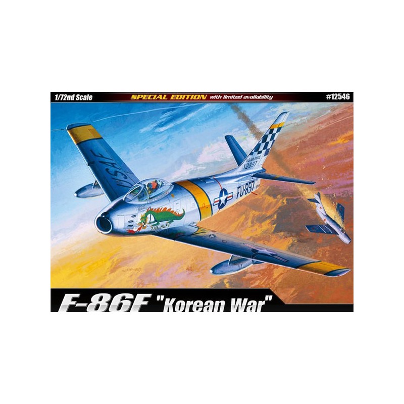 NORTH AMERICAN F-86 F SABRE (KOREAN WAR) -Escala 1/72- ACADEMY 12546