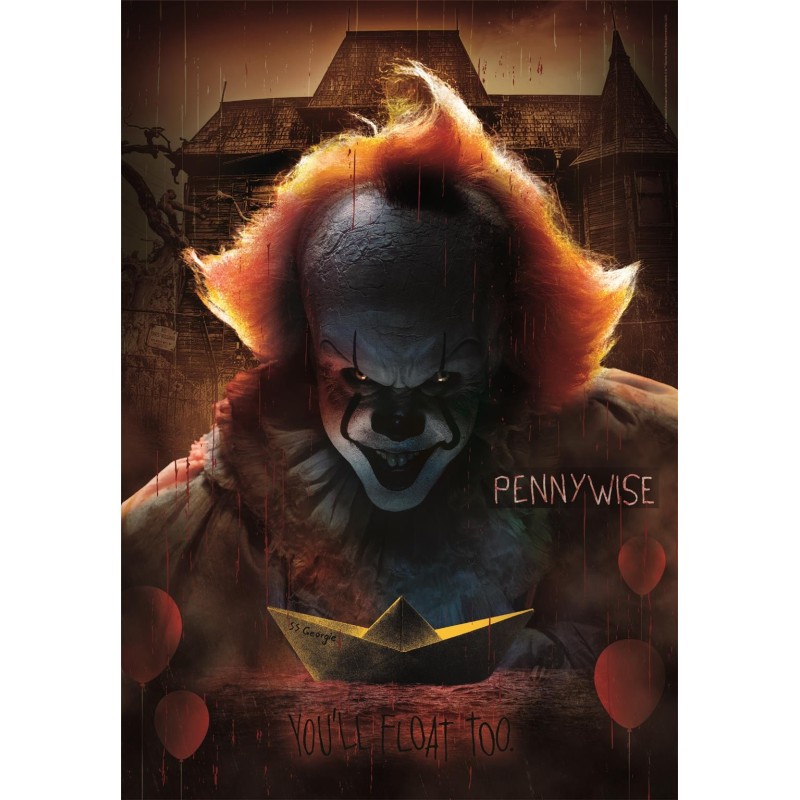 PUZZLE 1000 PZS IT PENNYWISE - CLEMENTONI 37097 (50 X 70 CMS) PUZZLE 1000 PZS IT PENNYWISE - CLEMENTONI 37097 (50 X 70 CMS)