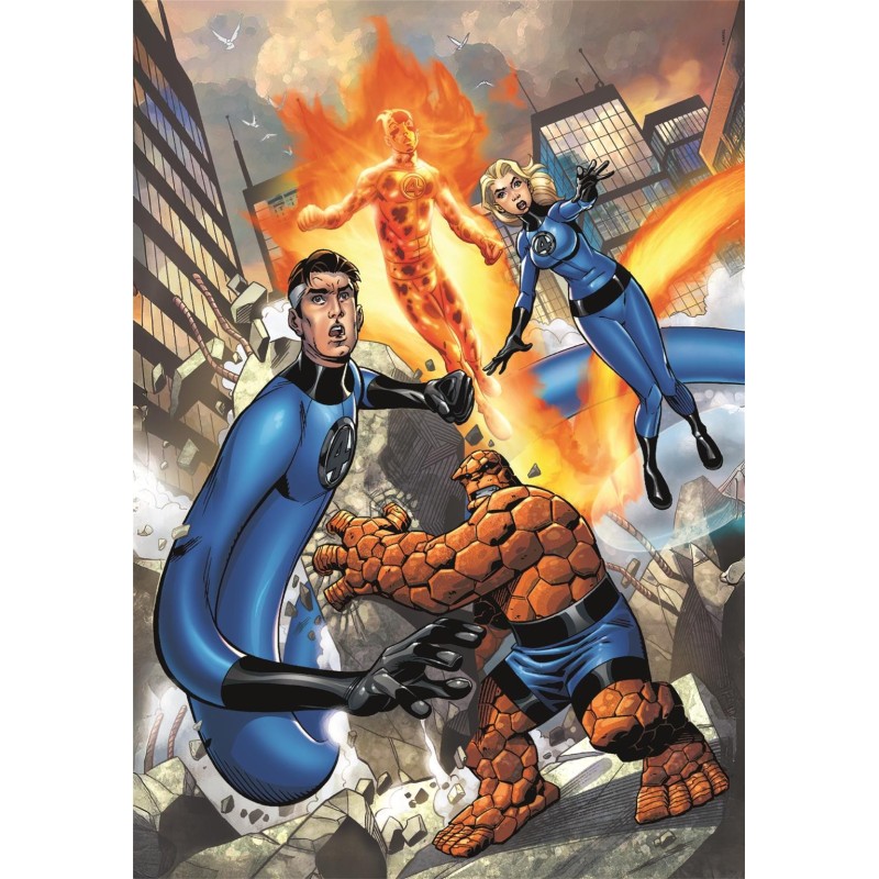 PUZZLE 180 PZS MARVEL LOS CUATRO FANTASTICOS - CLEMENTONI 29281 (33.5 X 48.5 CMS)
