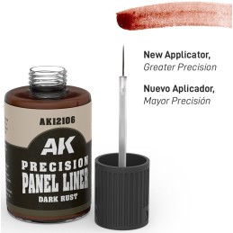 PRECISION PANEL LINER OXIDO OSCURO (30 ml) - AK Interactive 12106
