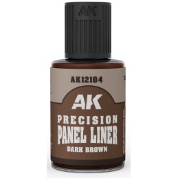 PRECISION PANEL LINER MARRON OSCURO (30 ml) - AK Interactive 12104