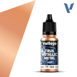 Vallejo True Metallic Metal 104 LUZ COBRE ANTIGUO (18ml) - Acrilicos Vallejo 77104