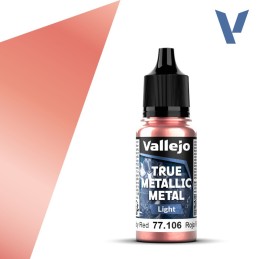 Vallejo True Metallic Metal 106 LUZ ROJO RUBI (18ml) - Acrilicos Vallejo 77106