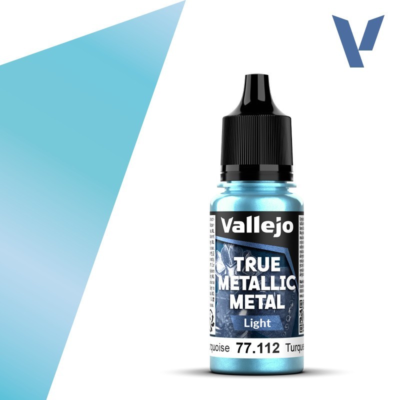 Vallejo True Metallic Metal 112 LUZ TURQUESA HIDRA (18ml) - Acrilicos Vallejo 77112