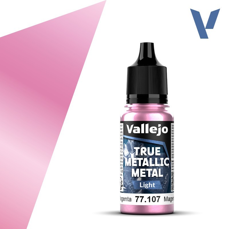 Vallejo True Metallic Metal 107 LUZ MAGENTA CARMESI (18ml) - Acrilicos Vallejo 77107