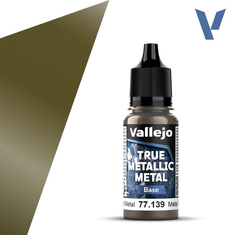 Vallejo True Metallic Metal 139 METAL ENVEJECIDO (18ml) - Acrilicos Vallejo 77139