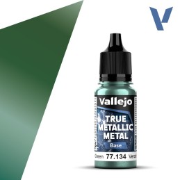 Vallejo True Metallic Metal 134 BASE VERDE SOMBRIO (18ml) - Acrilicos Vallejo 77134