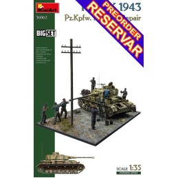 DIORAMA: BATALLA DE KURSK 1943 / Panzer IV Reparacion de campaña -Escala 1/35- MiniArt 36062