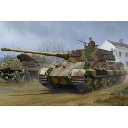 CARRO DE COMBATE Sd. Kfz. 182 KINGTIGER (Henschel) & ZIMMERIT -Escala 1/35 - Hobbyboss 84531