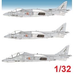 CALCAS McDONNELL DOUGLAS AV-8 B / TAV-8 B HARRIER II 1/32 - Series Españolas SE332