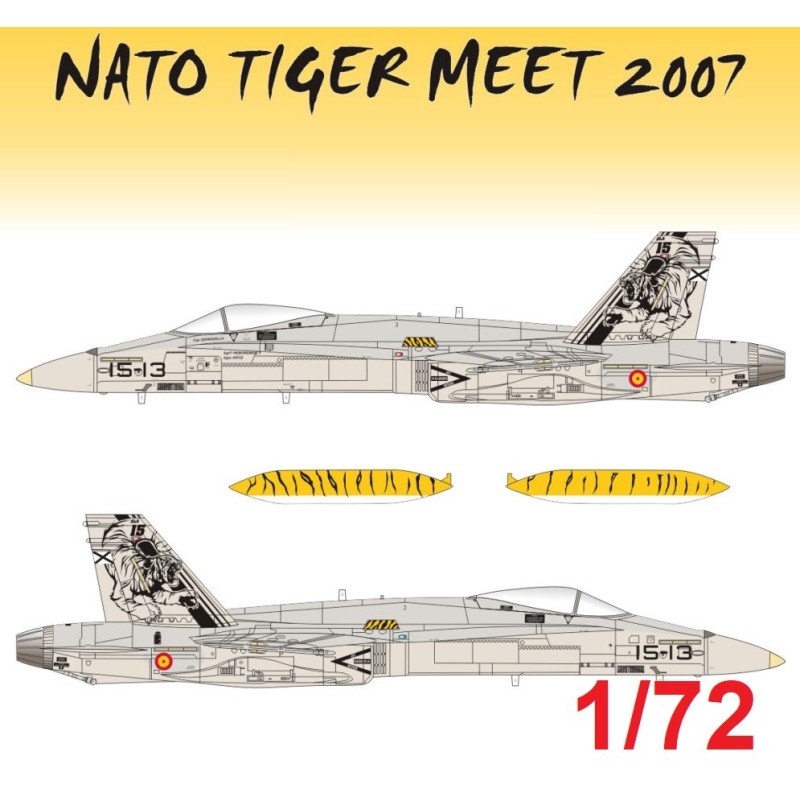 CALCAS EF-18 A HORNET ALA Nº15 (Tiger Meet 2007) 1/72 - Series Españolas SE2872