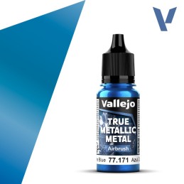 Vallejo True Metallic Metal 171 AEROGRAFO AZUL ZAFIRO (18ml) - Acrilicos Vallejo 77171