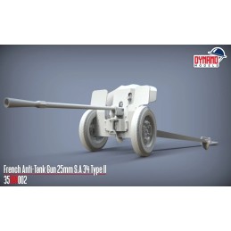 CAÑON ANTICARRO S.A. 35 Type II (25 mm) -Escala 1/35- Dynamo Models 35DM002