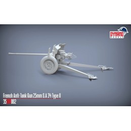 CAÑON ANTICARRO S.A. 35 Type II (25 mm) -Escala 1/35- Dynamo Models 35DM002