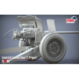 CAÑON ANTICARRO S.A. 35 Type II (25 mm) -Escala 1/35- Dynamo Models 35DM002
