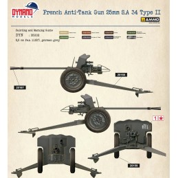 CAÑON ANTICARRO S.A. 35 Type II (25 mm) -Escala 1/35- Dynamo Models 35DM002