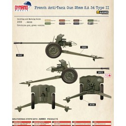 CAÑON ANTICARRO S.A. 35 Type II (25 mm) -Escala 1/35- Dynamo Models 35DM002