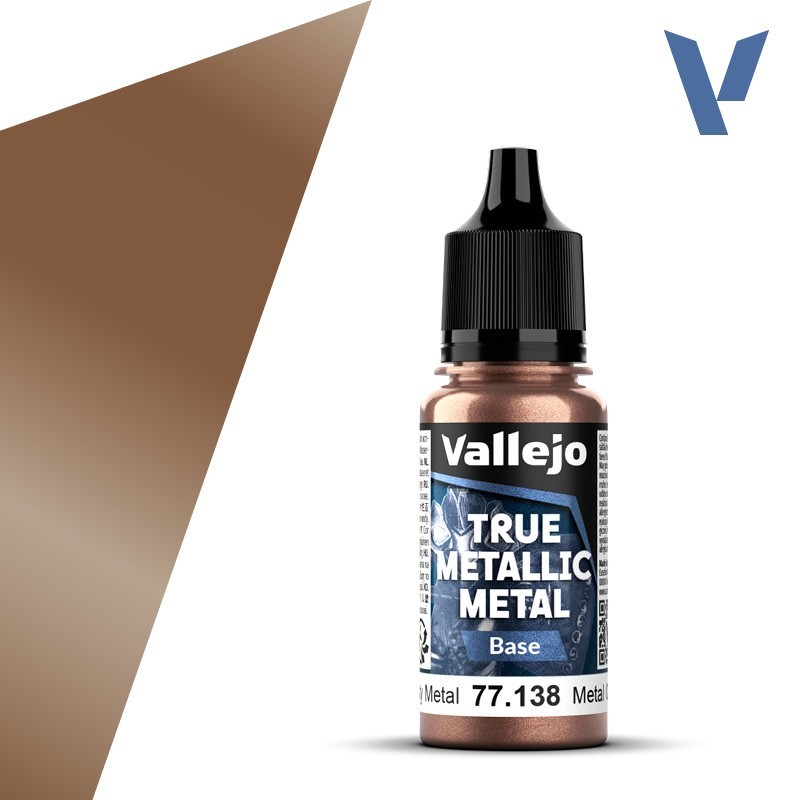 Vallejo True Metallic Metal 138 BASE METAL OXIDADO (18ml) - Acrilicos Vallejo 77138