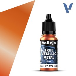 Vallejo True Metallic Metal 124 BASE COBRE ANTIGUO (18ml) - Acrilicos Vallejo 77124
