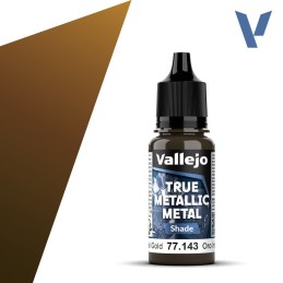 Vallejo True Metallic Metal 143 SOMBRA ORO IMPERIAL (18ml) - Acrilicos Vallejo 77143