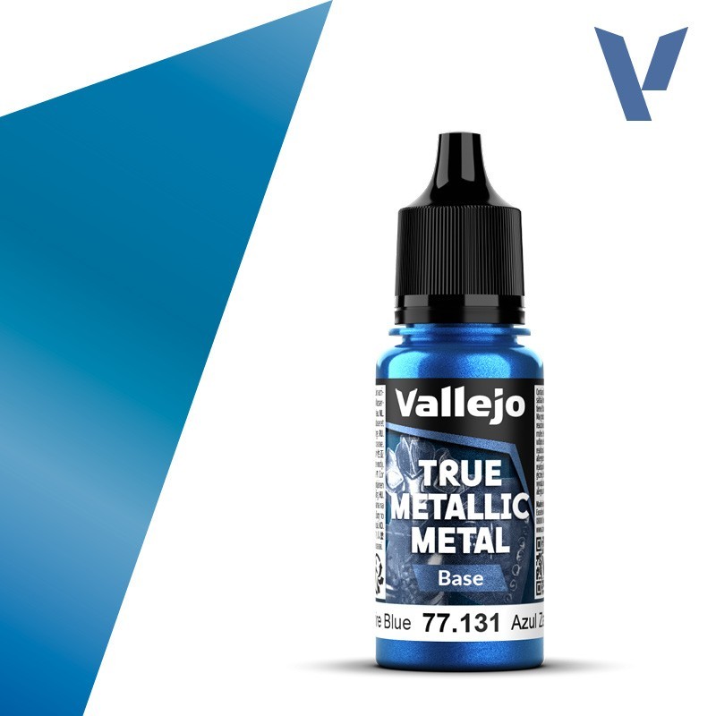 Vallejo True Metallic Metal 131 BASE AZUL ZAFIRO (18ml) - Acrilicos Vallejo 77131