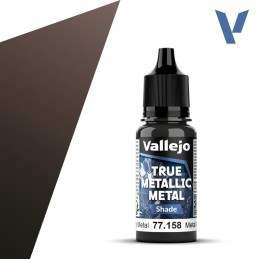 Vallejo True Metallic Metal 158 SOMBRA METAL OXIDADO (18ml) - Acrilicos Vallejo 77158