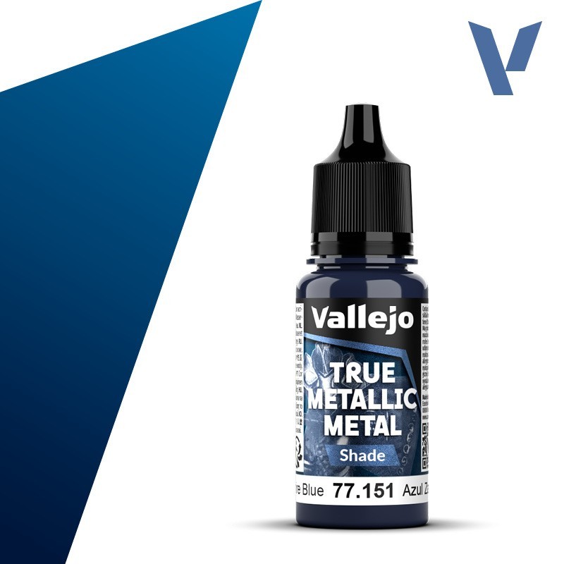 Vallejo True Metallic Metal 151 SOMBRA AZUL ZAFIRO (18ml) - Acrilicos Vallejo 77151