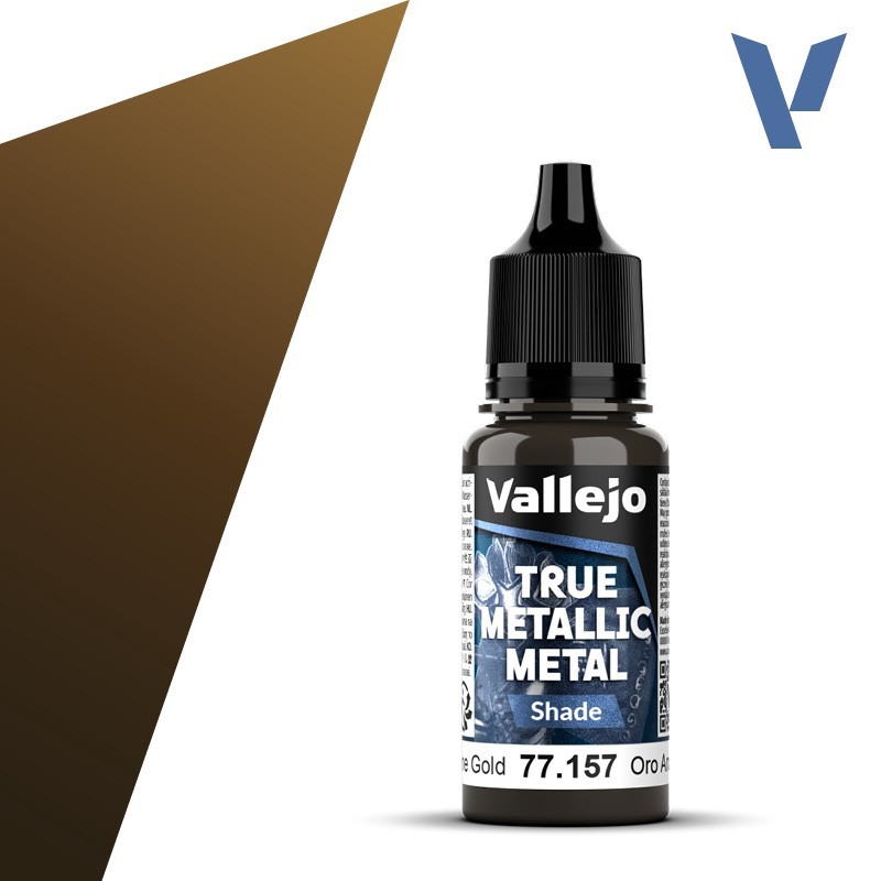 Vallejo True Metallic Metal 157 SOMBRA ORO ARCANO (18ml) - Acrilicos Vallejo 77157