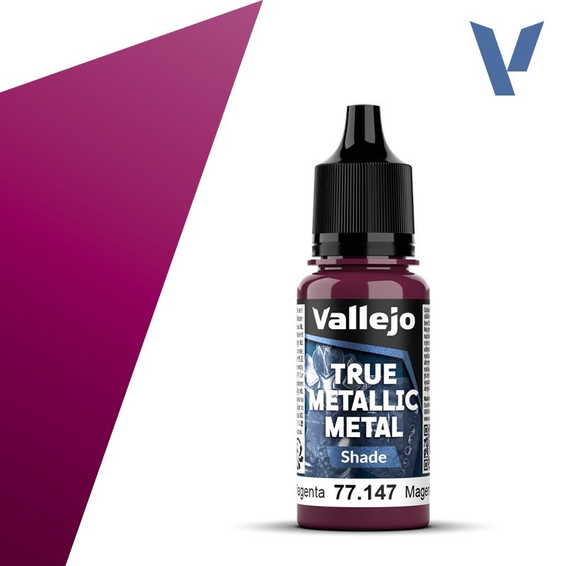 Vallejo True Metallic Metal 147 SOMBRA MAGENTA CARMESI (18ml) - Acrilicos Vallejo 77147