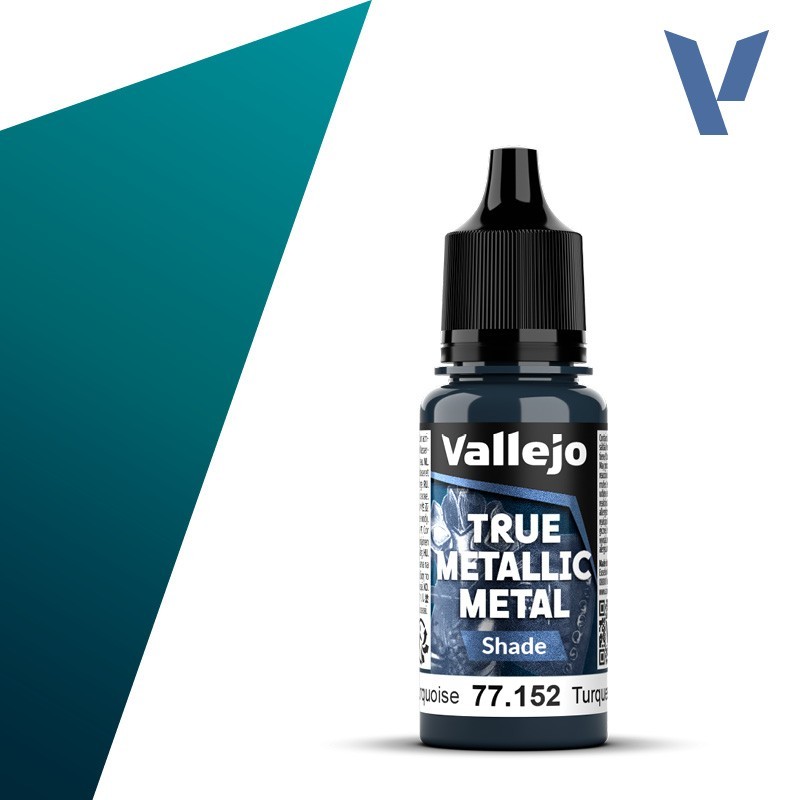 Vallejo True Metallic Metal 152 SOMBRA TURQUESA HIDRA (18ml) - Acrilicos Vallejo 77152