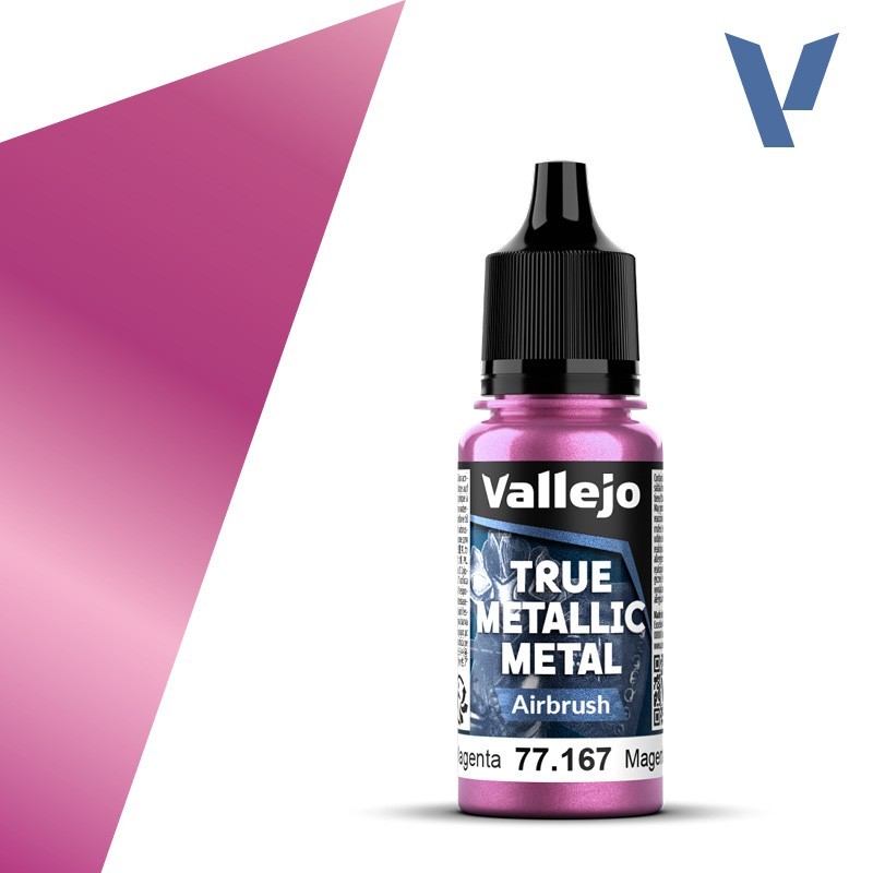 Vallejo True Metallic Metal 167 AEROGRAFO MAGENTA CARMESI (18ml) - Acrilicos Vallejo 77167