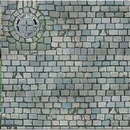 CARTULINA DE CALLE ADOQUINADA (210 x 148 mm) 2 unidades -Escala 1/87 - h0- Bush 7417