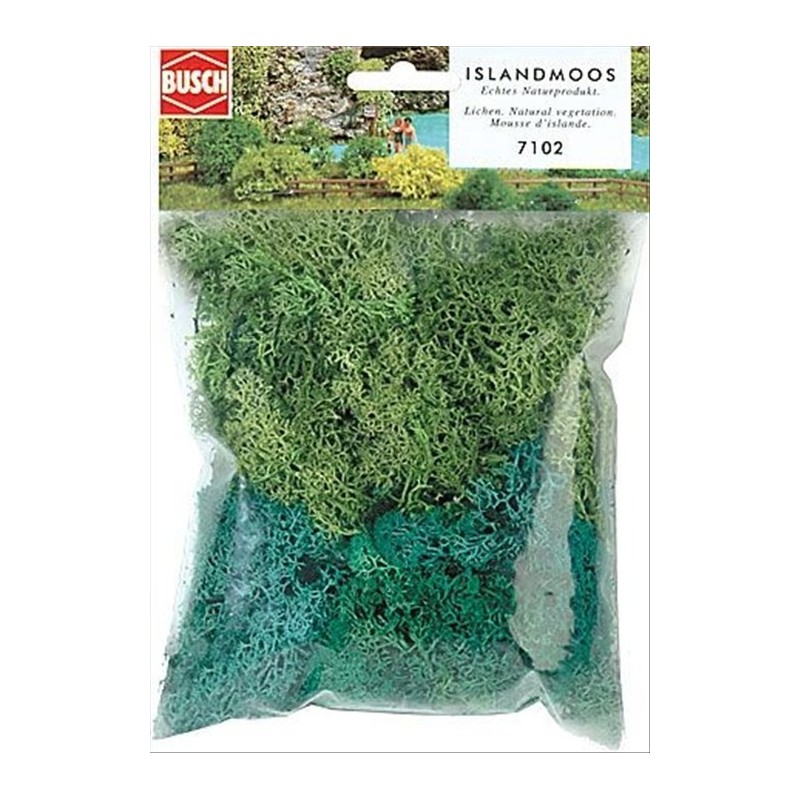 MUSGO DE ISLANDIA VERDES SURTIDOS (35 gr) - Busch 7102