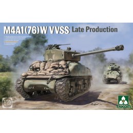 CARRO DE COMBATE M-4 A1 76 mm (W) SHERMAN VVSS -Escala 1/35- Takom 2207