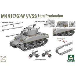 CARRO DE COMBATE M-4 A1 76 mm (W) SHERMAN VVSS -Escala 1/35- Takom 2207