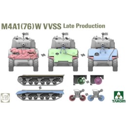 CARRO DE COMBATE M-4 A1 76 mm (W) SHERMAN VVSS -Escala 1/35- Takom 2207