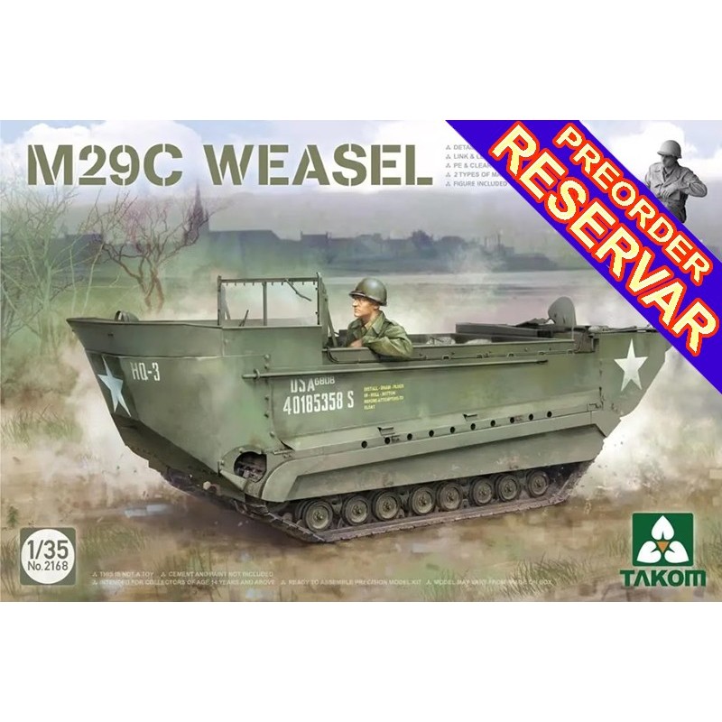 TRACTOR M-9 C WEASEL -Escala 1/35- Takom 2168