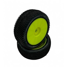 PAR NEUMATICO + LLANTA 1/8 OFF-ROAD (SP RACING) DOMINATOR SOFT