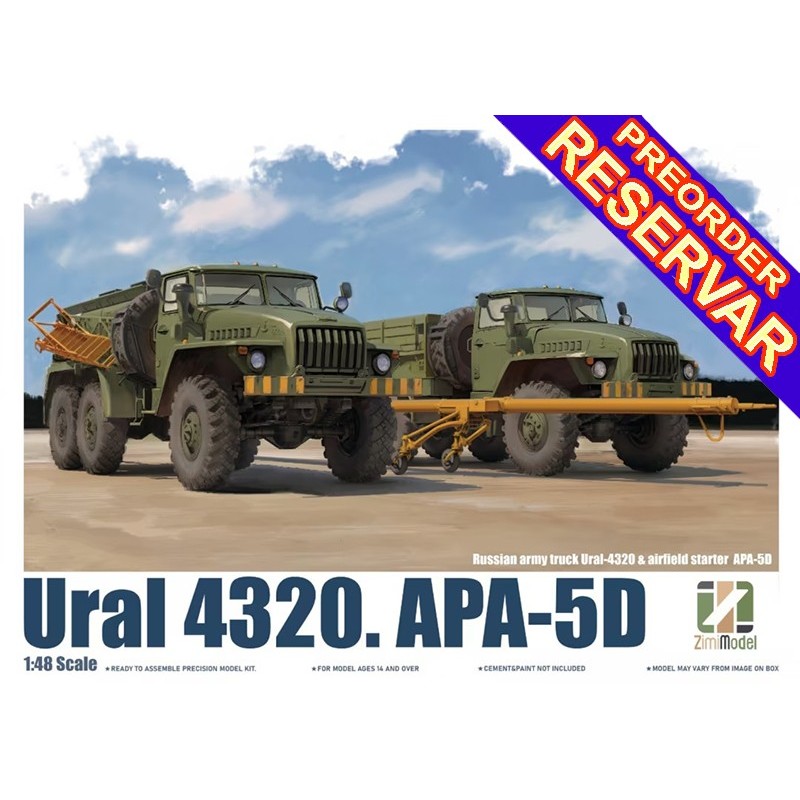SET CAMIONES URAL 4320 & SISTEMA ARRANQUE APA-5D -Escala 1/48- Zimi Model 80159