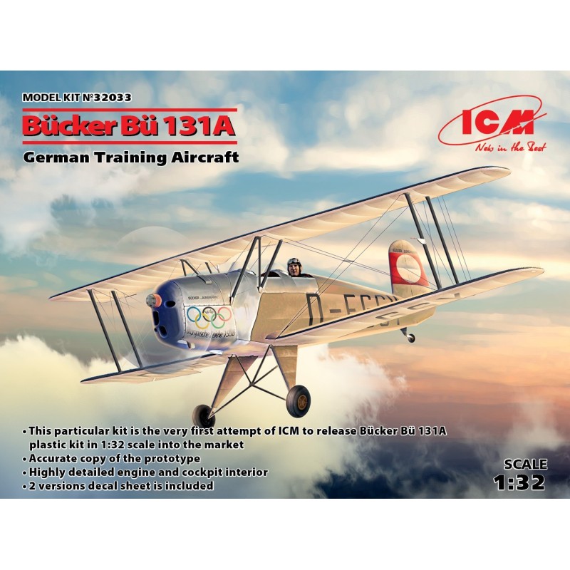 BUCKER B-131 A JUNGMANN -Escala 1/32- ICM 32033