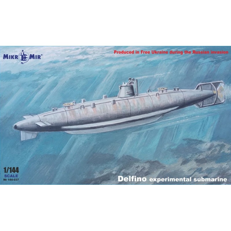 SUBMARINO EXPERIMENTAL DELFINO -Escala 1/144- Micro Mir AMP 144-037