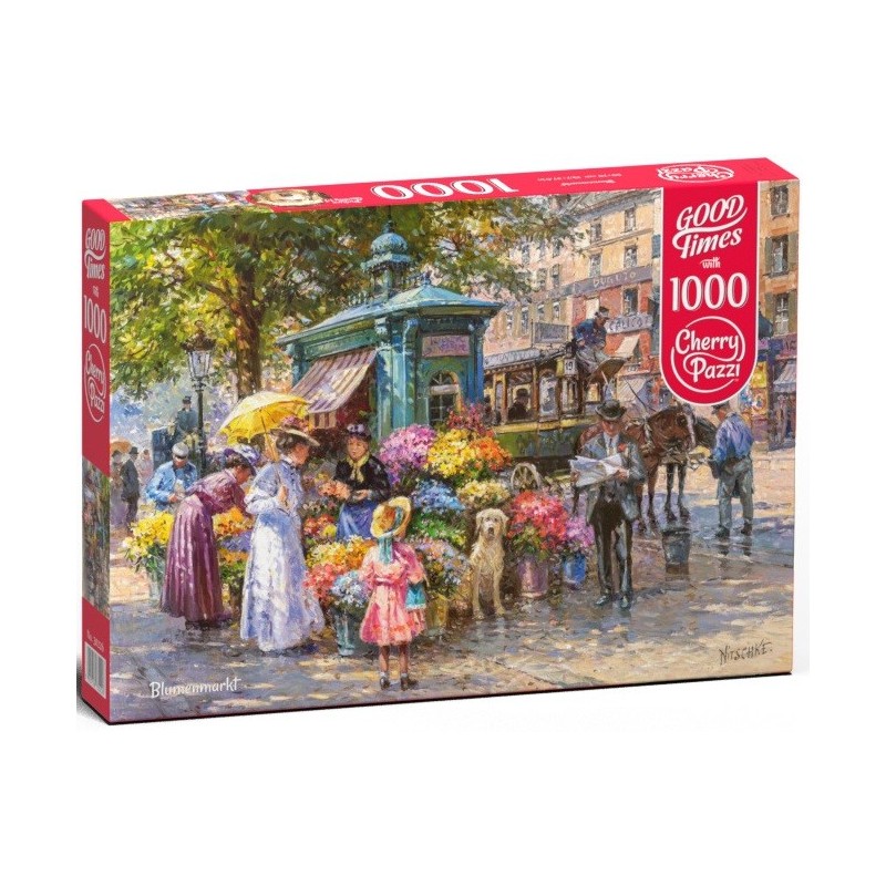 PUZZLE 1000 Pzas MERCADO DE FLORES - Cherry Pazzi 30226