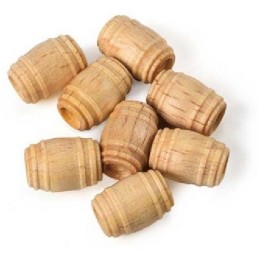 BARRILES MADERA 10 mm (10 unidades) - AMATI 412010A