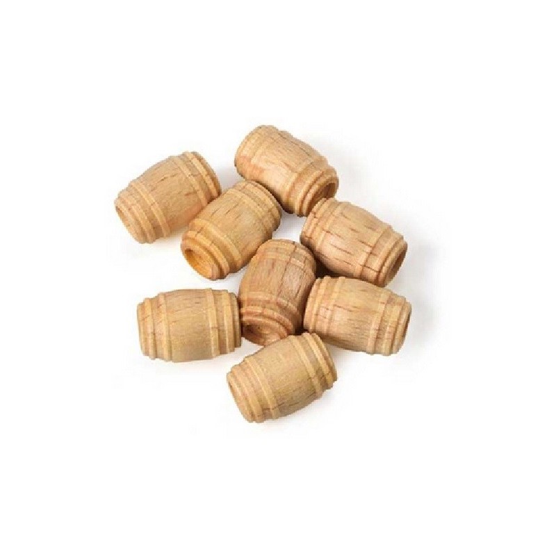 BARRILES MADERA 10 mm (10 unidades) - AMATI 412010A