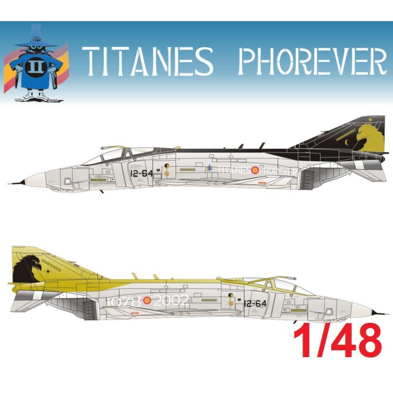 CALCAS RF-4 C TITANES PHOREVER 1/48 - Series Españolas SE2448