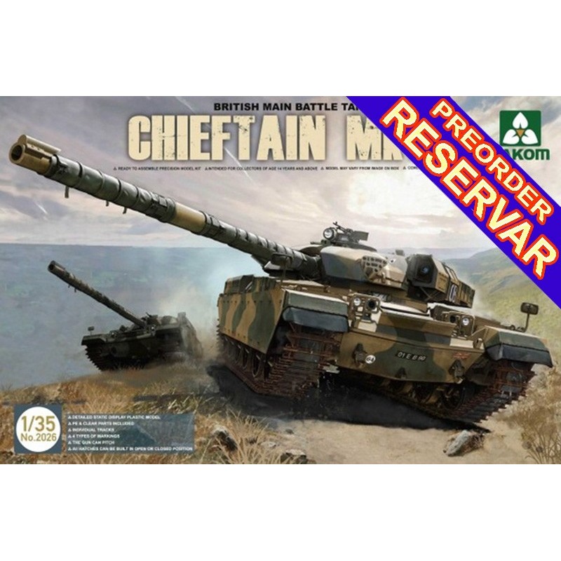 CARRO DE COMBATE CHIEFTAIN MK.11 -Escala 1/35- Takom 2026