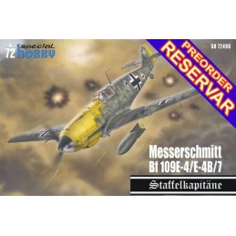 MESSERSCHMITT BF-109 E-4 / E-7 "Staffelkapitäne" -Escala 1/72- Special Hobby SH72496