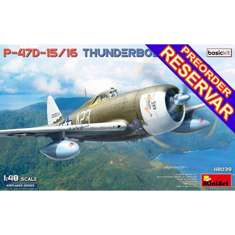 REPUBLIC P-47 D 15/16 Thunderbolt (Basic Kit) -Escala 1/48- MiniArt 48039