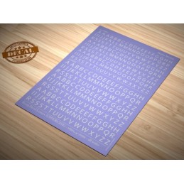 SET CALCAS LETRAS BLANCAS (4,00 / 5,00 mm) - Matho Models 80019