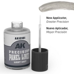 PRECISION PANEL LINER GRIS CLARO (30 ml) - AK Interactive 12101